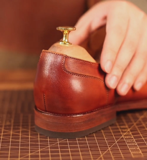 Men's Brown Leather Goodyear Welt Dress Shoes