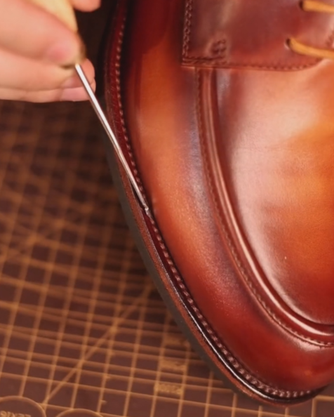 Men's Brown Leather Goodyear Welt Dress Shoes