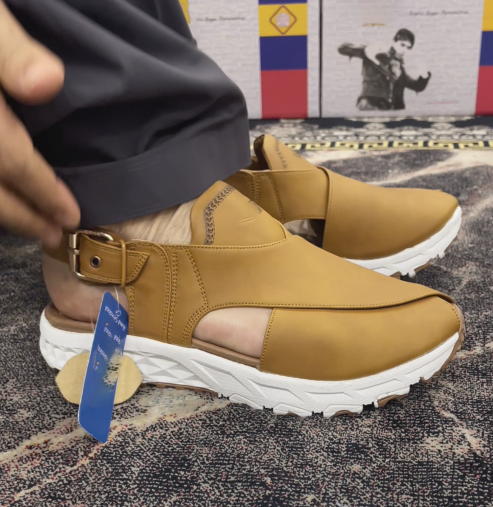 Men's Leather Sport-Style Sandals