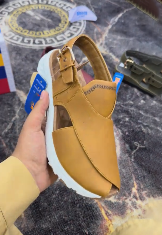 Men's Leather Sport-Style Sandals