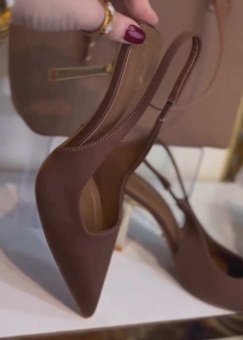 Ladies’ Minimalist Slingback High-Heel Pumps