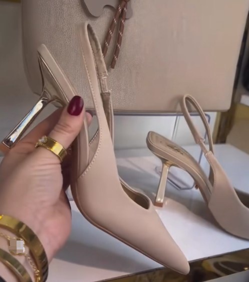 Ladies’ Minimalist Slingback High-Heel Pumps