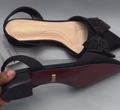 Ladies' Pointed-Toe Rhinestone Bow Dress Shoes