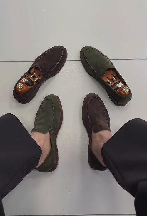 Men's Suede Venetian Loafers