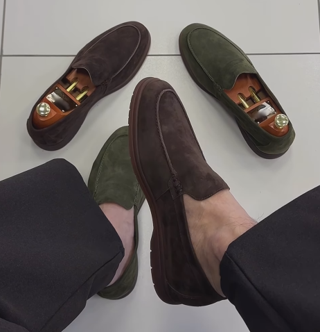 Men's Suede Venetian Loafers