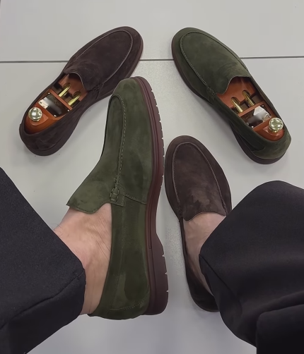 Men's Suede Venetian Loafers