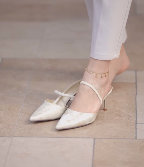 Ladies' Minimalist Slingback Backless Stiletto Pumps