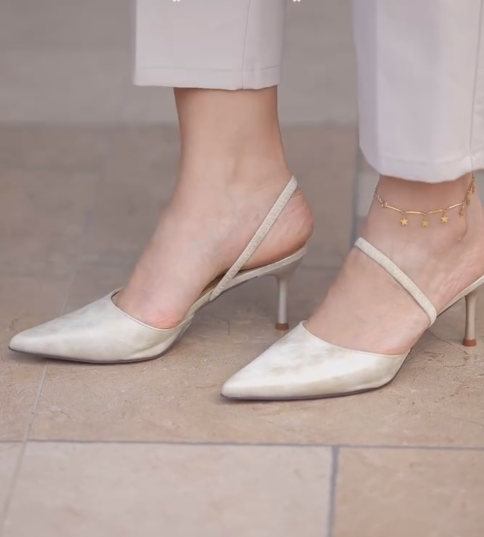 Ladies' Minimalist Slingback Backless Stiletto Pumps