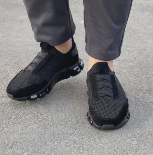Men's Knit Mesh Slip-On Chunky Sole Sneakers