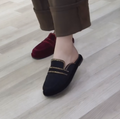 Ladies' Elegant Slip-On Penny Loafer Mule Flats