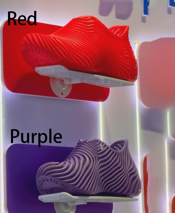 3D Printed Wave-Pattern Breathable Slip-On Sneakers