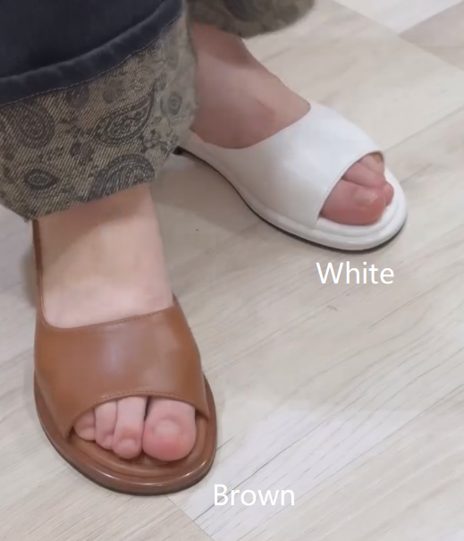 Ladies Open-Toe Slingback Flat Sandals