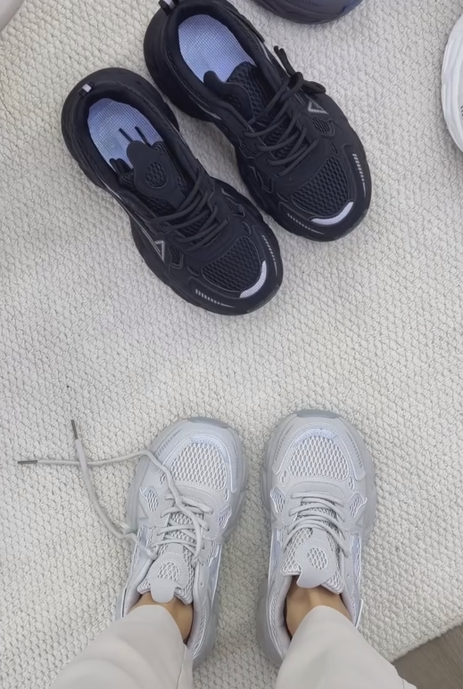 Ladies' Breathable Mesh Chunky Sneakers
