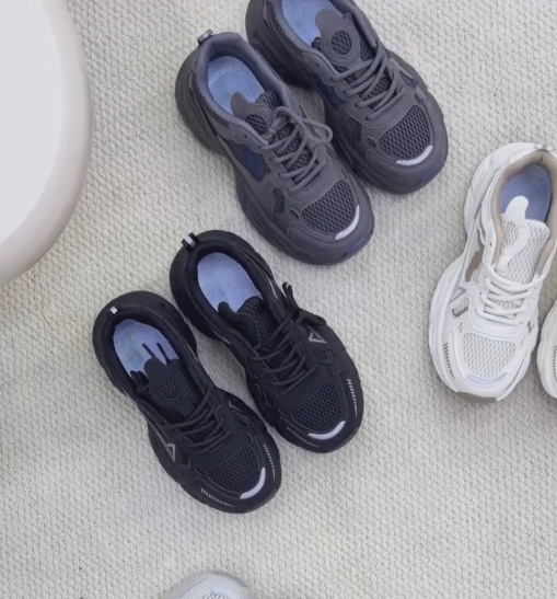 Ladies' Breathable Mesh Chunky Sneakers