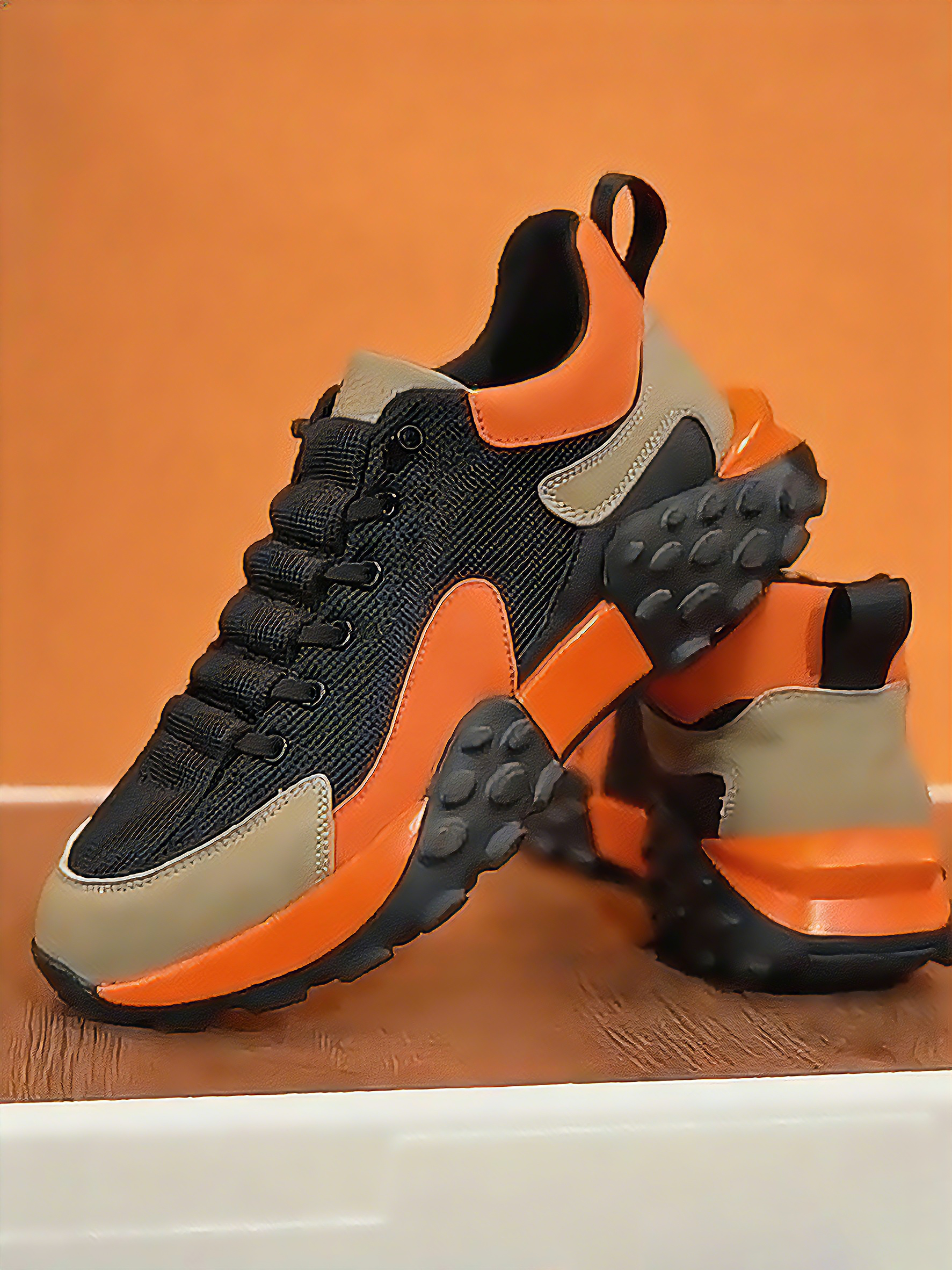 Bubble Sole Retro Trail Sneakers