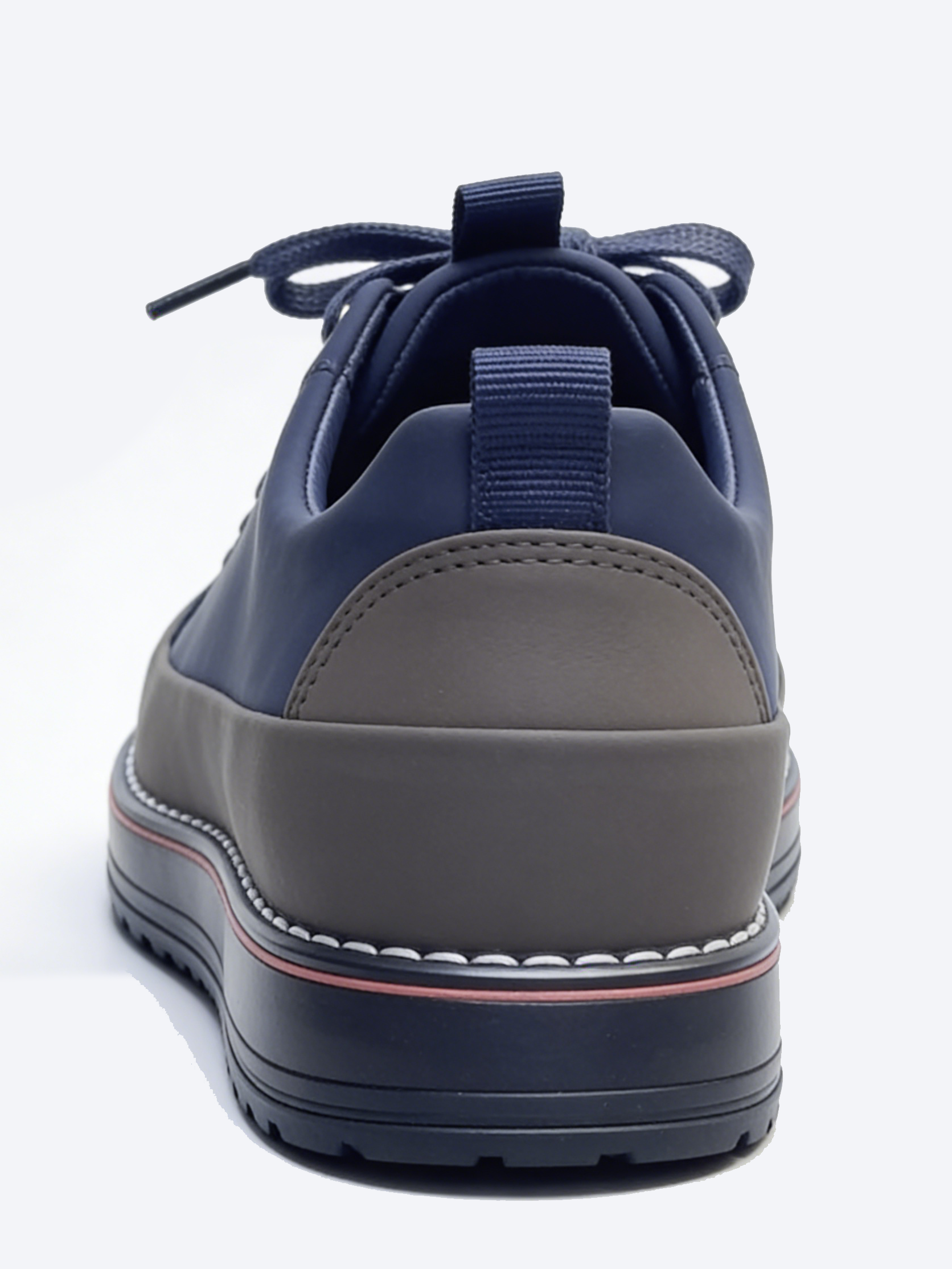 Medusa Embossed Leather Platform Sneakers