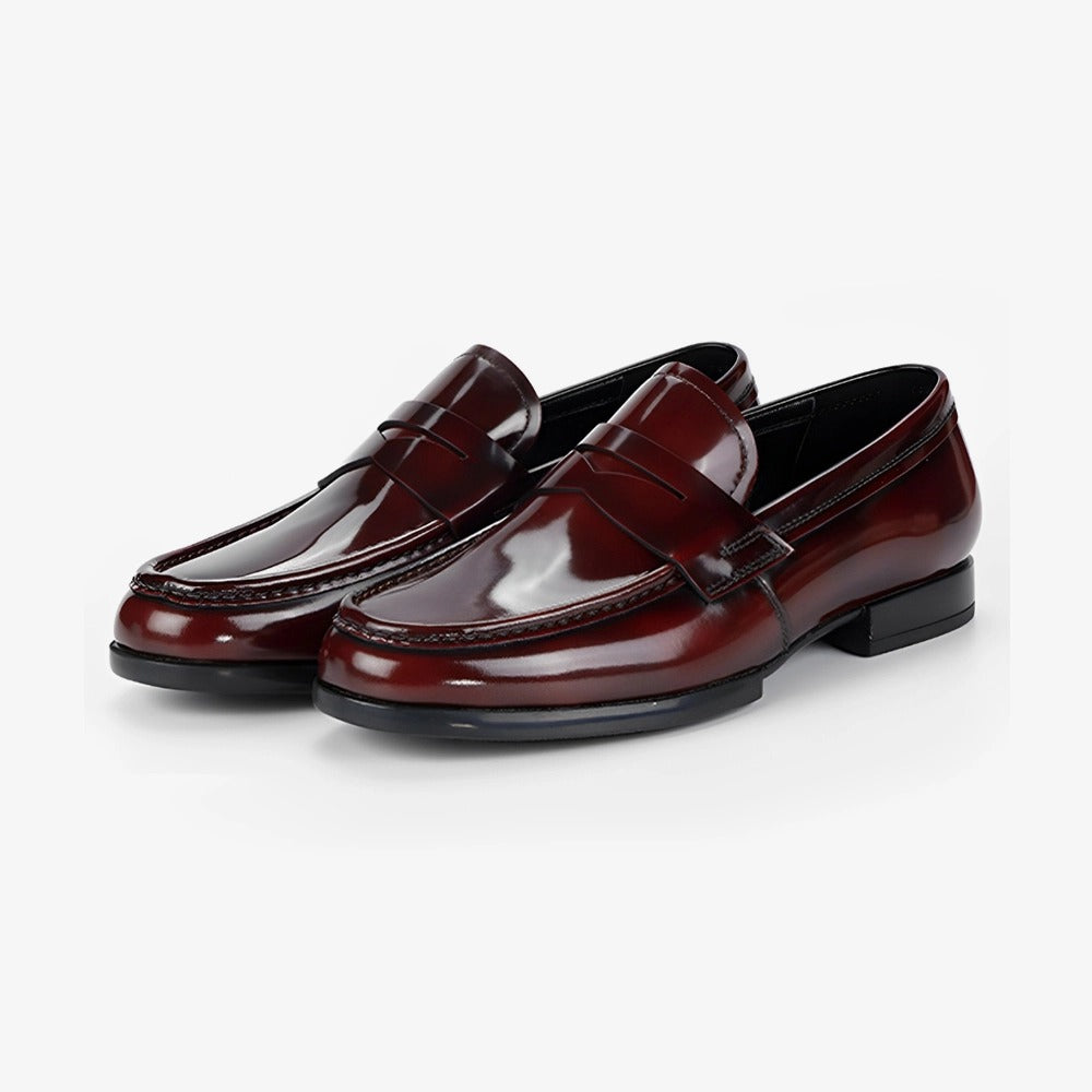 Glossy Slip-On Dress Shoes