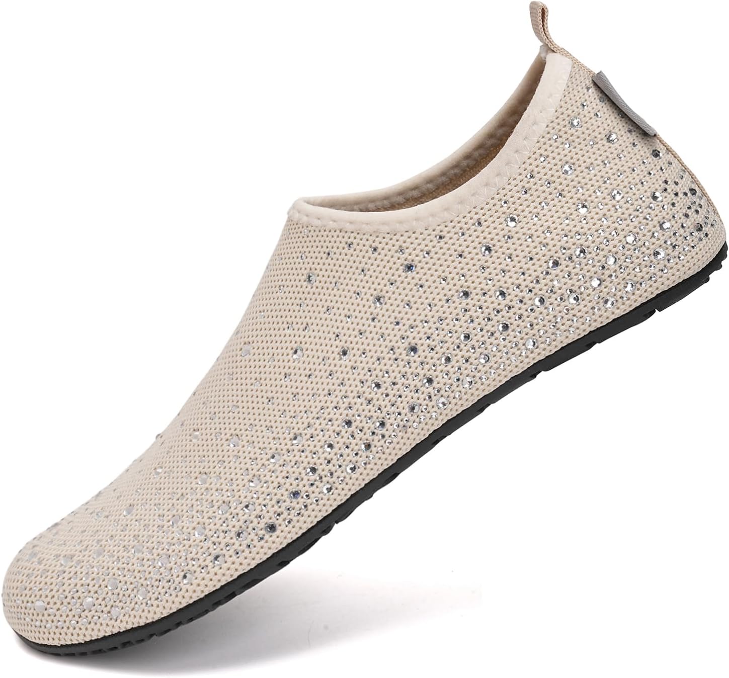 Ladies' Sparkly Slip-On Barefoot Aqua Socks