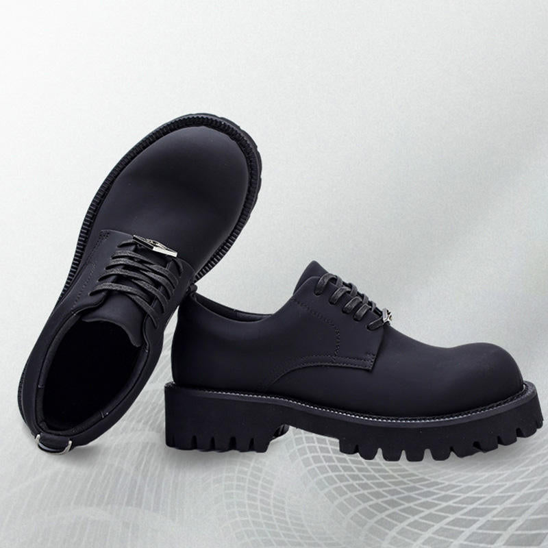 Matte Platform Casual Dress Shoes