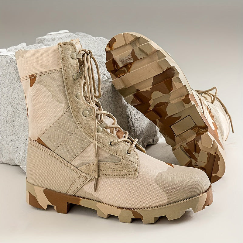 Camouflage High-Top Tactical Combat Boots