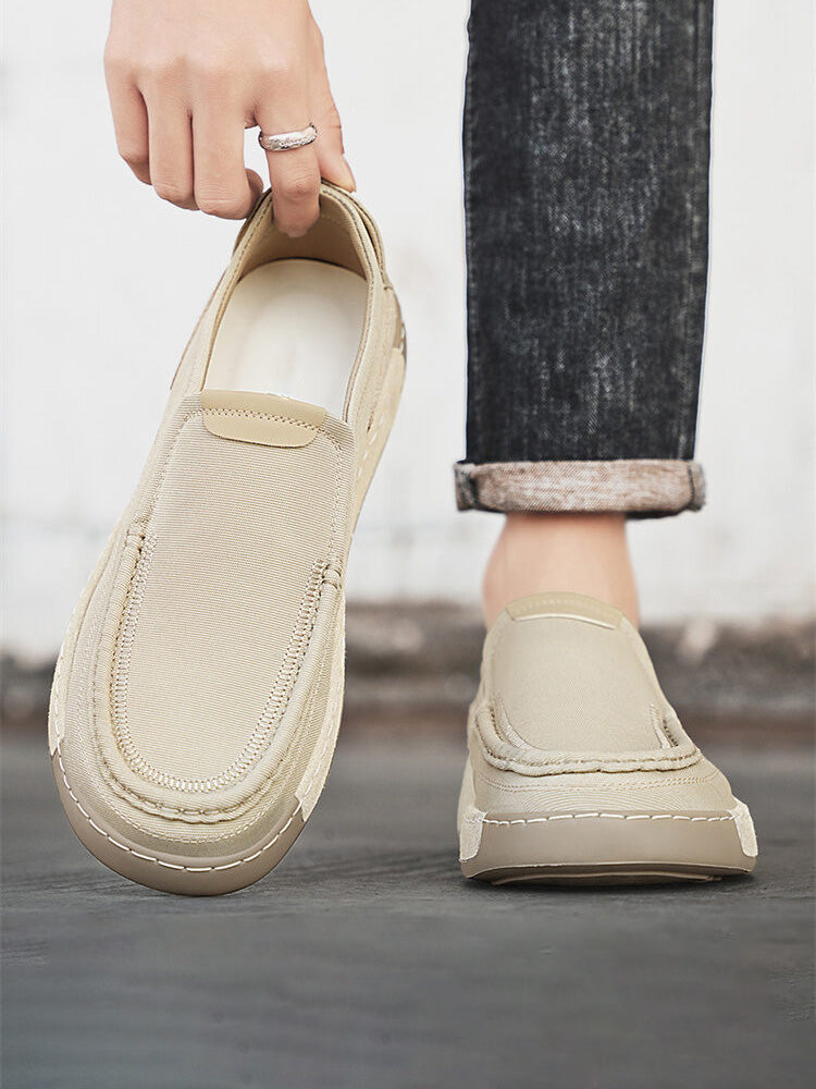 Canvas Slip-On Loafers