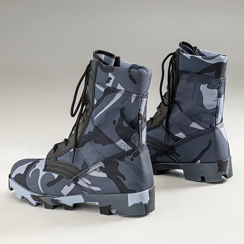 Camouflage High-Top Tactical Combat Boots