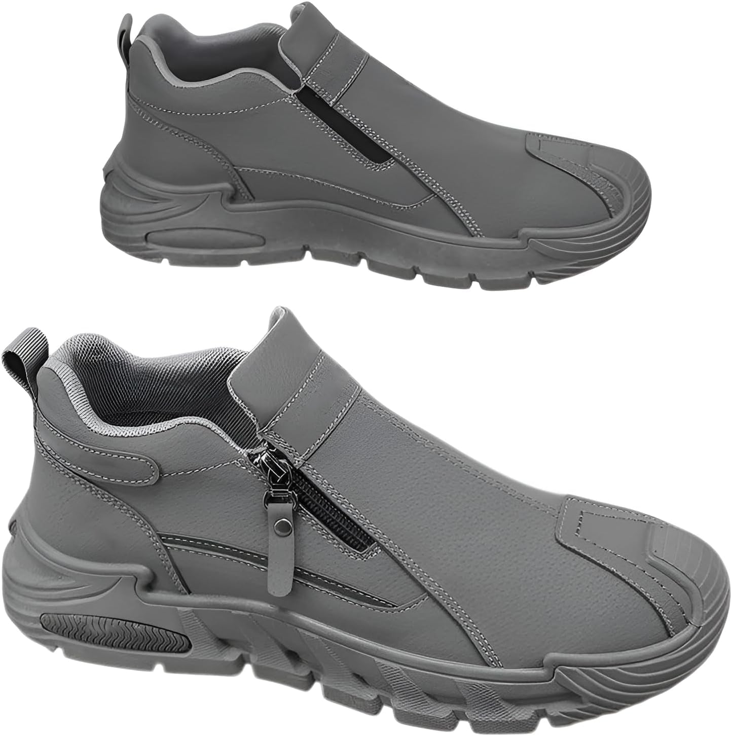 Men's High-Top Zip Boots | Slip-On Style For Easy Daily Commute