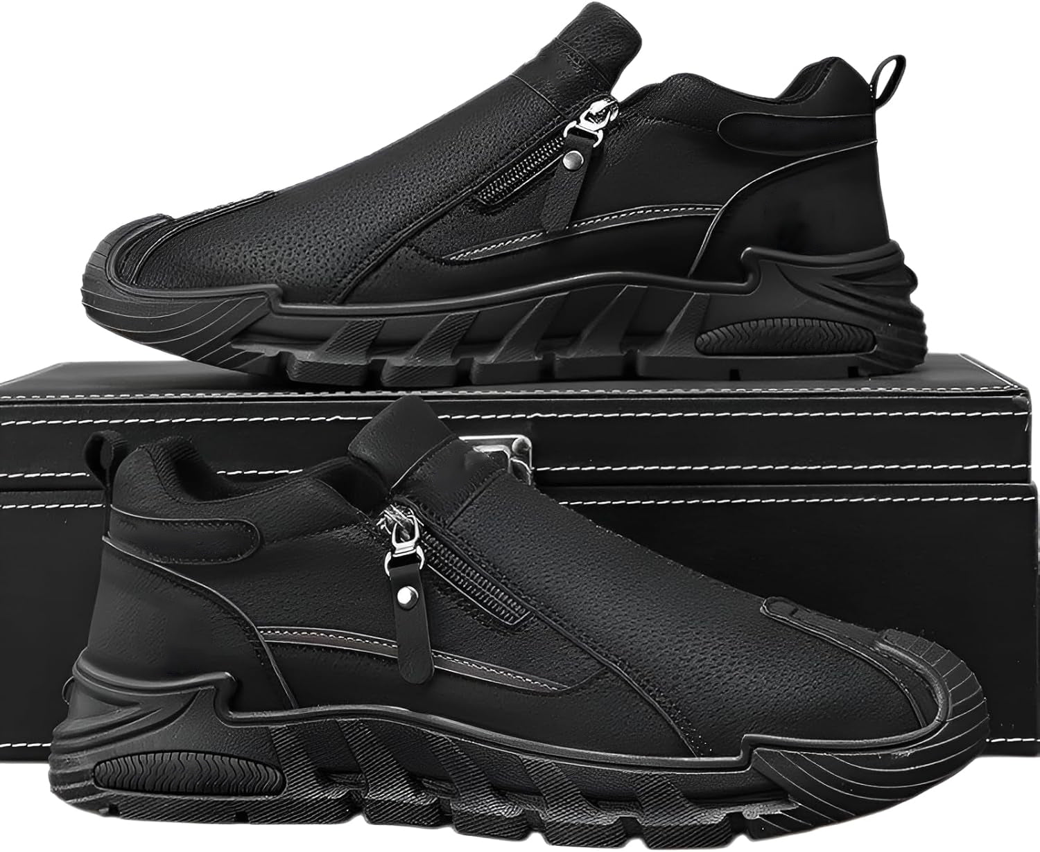 Men's High-Top Zip Boots | Slip-On Style For Easy Daily Commute