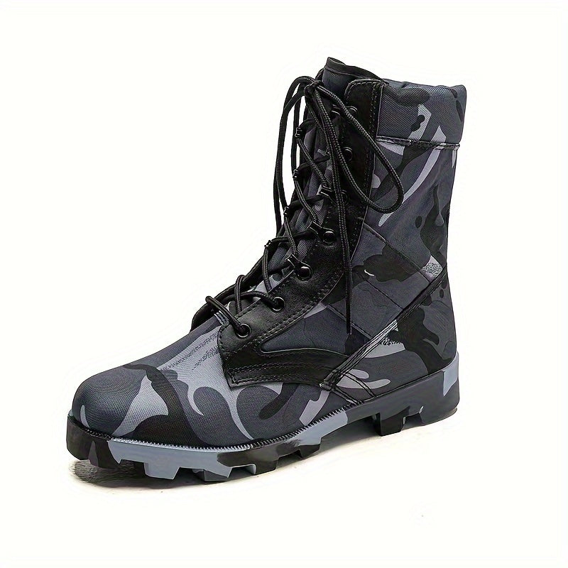 Camouflage High-Top Tactical Combat Boots
