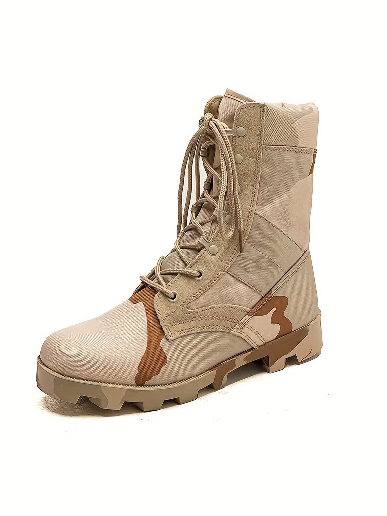 Camouflage High-Top Tactical Combat Boots