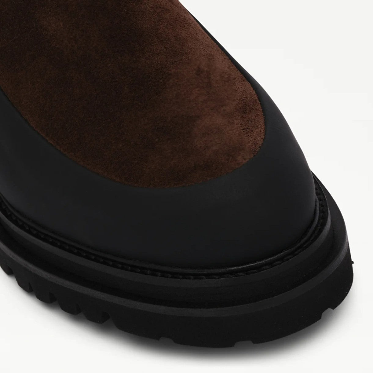 Brown & Black Two-Tone Chelsea Boots | Retro Workwear Style