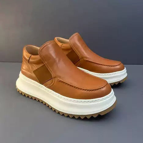 Moc-Toe Platform Chelsea Boots
