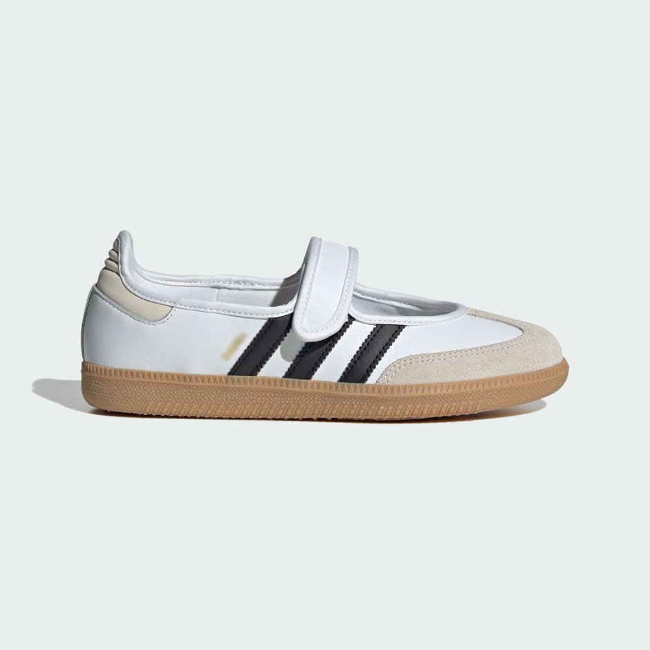 Vintage 3-Stripe Mary Jane Velcro Strap Flat Sneakers