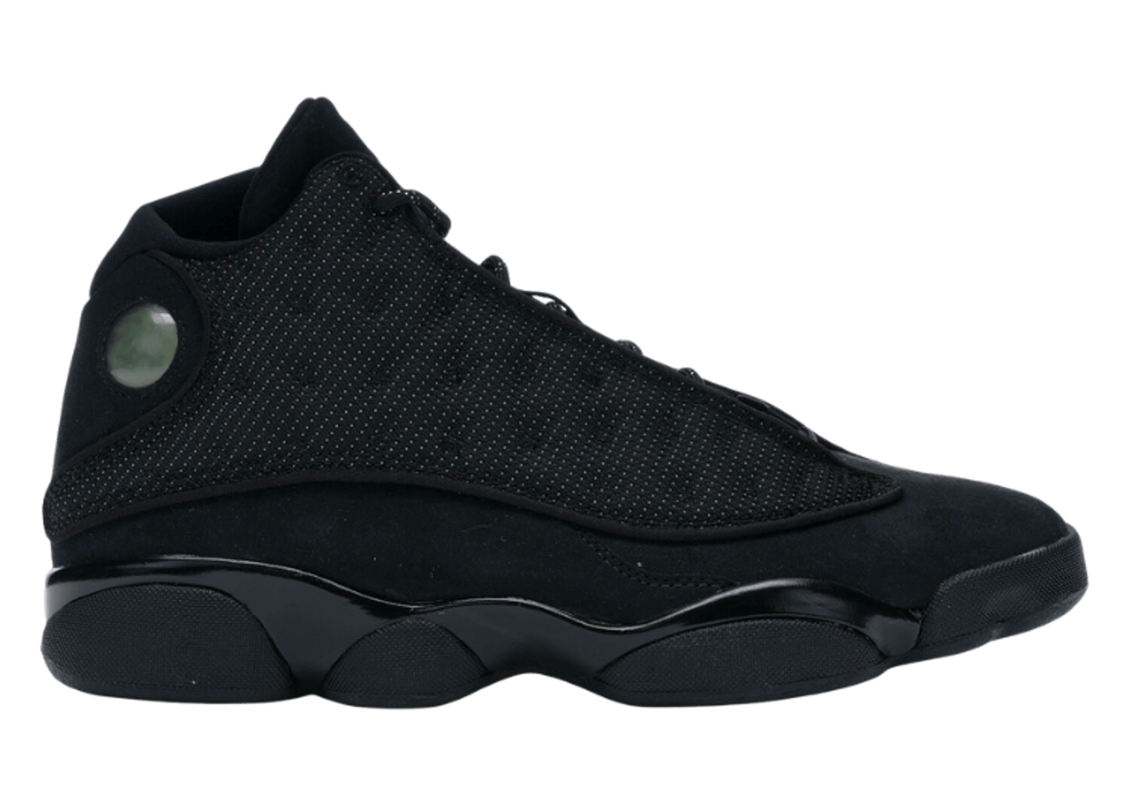 All-Black Mesh High-Top Basketball Sneakers