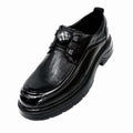 Men's Quick-Release Buckle Chunky Leather Shoes
