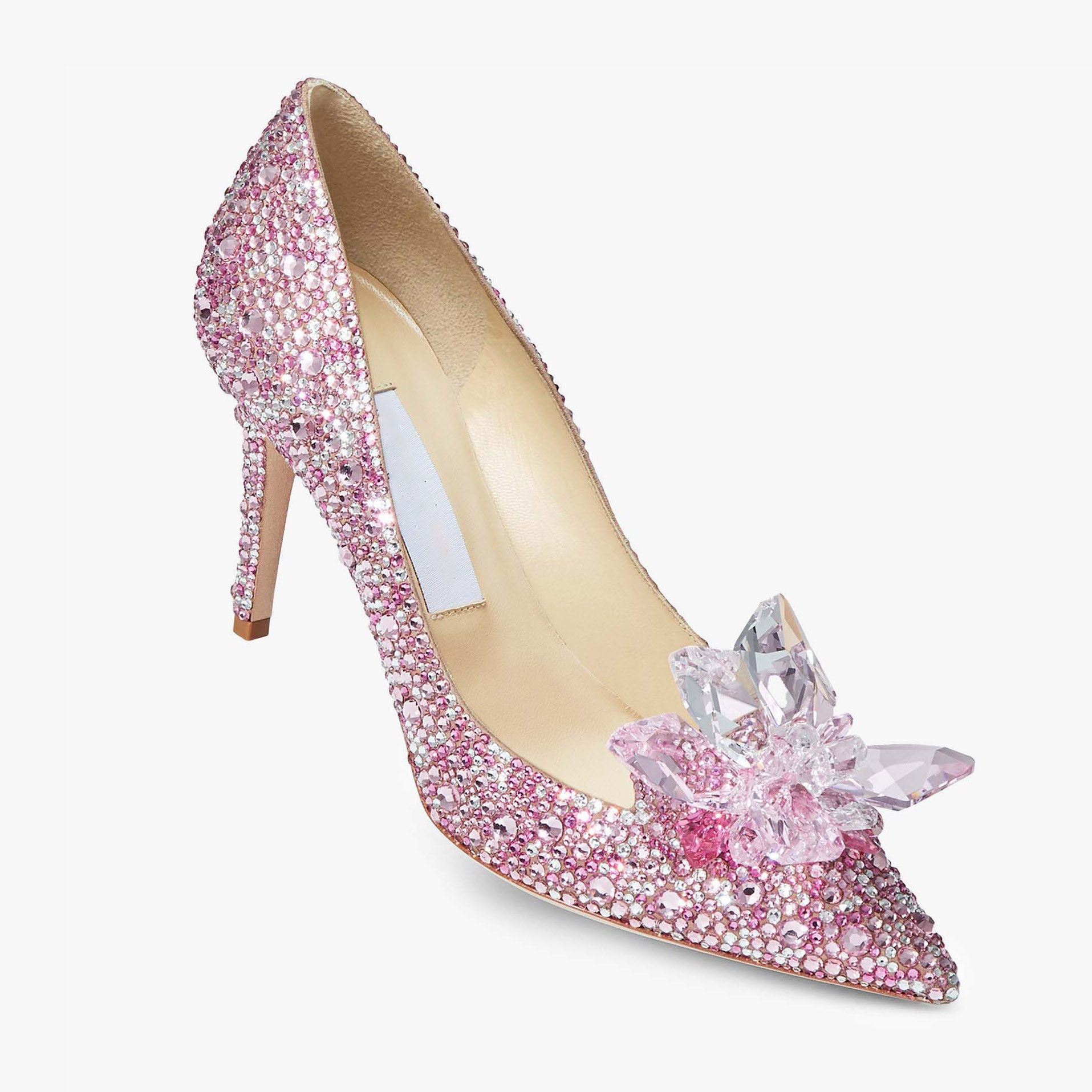 Ladies' Crystal-Embellished Cinderella Pumps