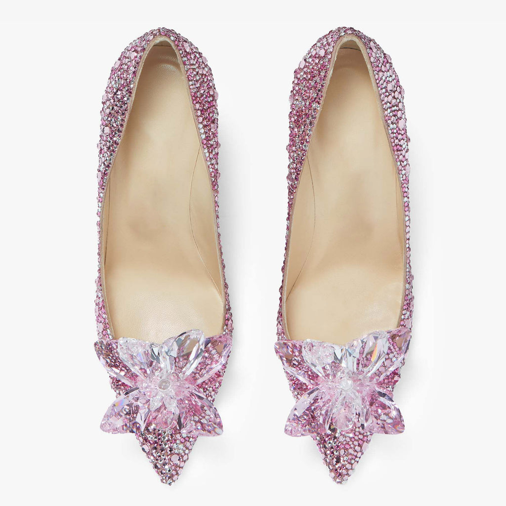 Ladies' Crystal-Embellished Cinderella Pumps