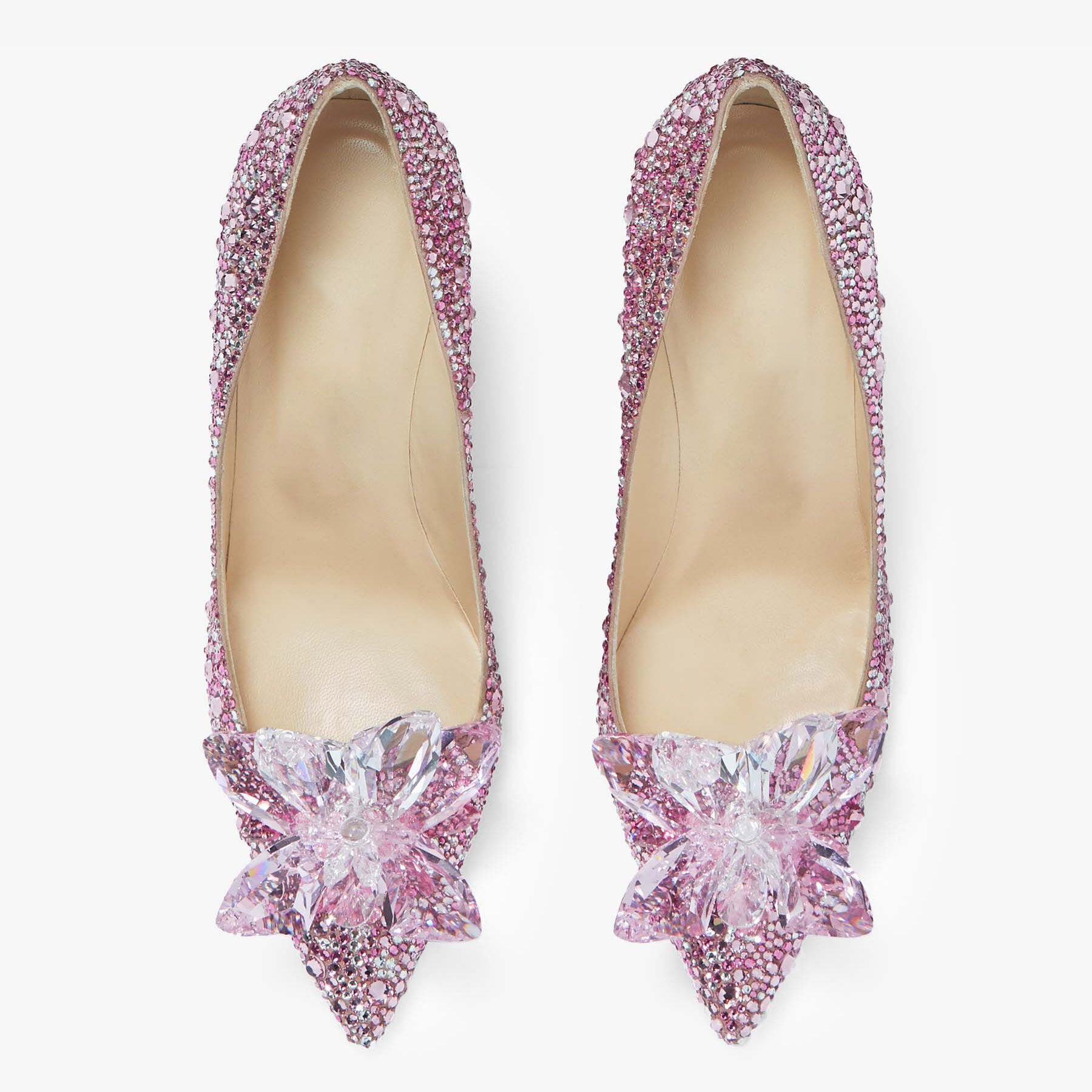 Ladies' Crystal-Embellished Cinderella Pumps