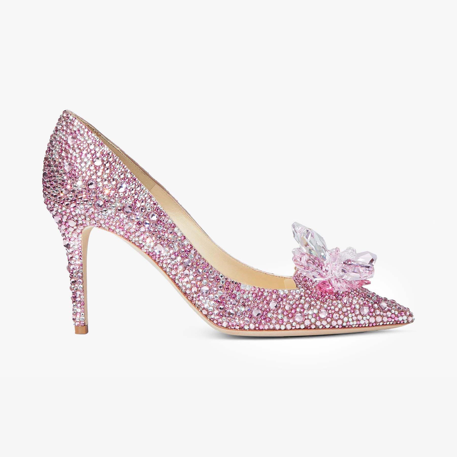 Ladies' Crystal-Embellished Cinderella Pumps