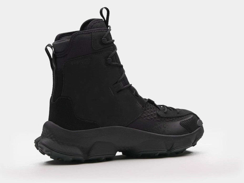 All-Black Tactical High-Top Hiking Boots