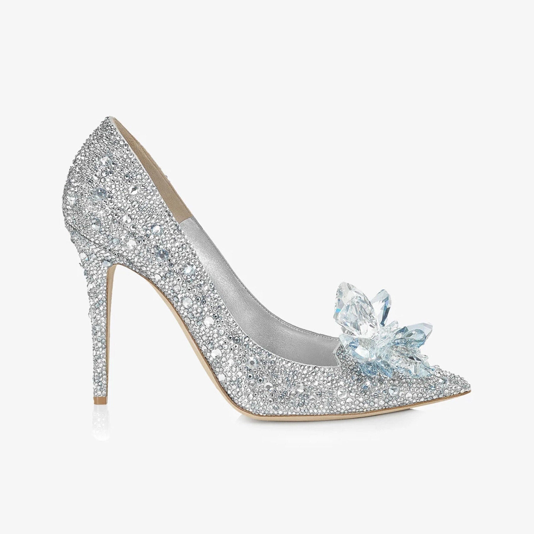Ladies' Crystal-Embellished Cinderella Pumps