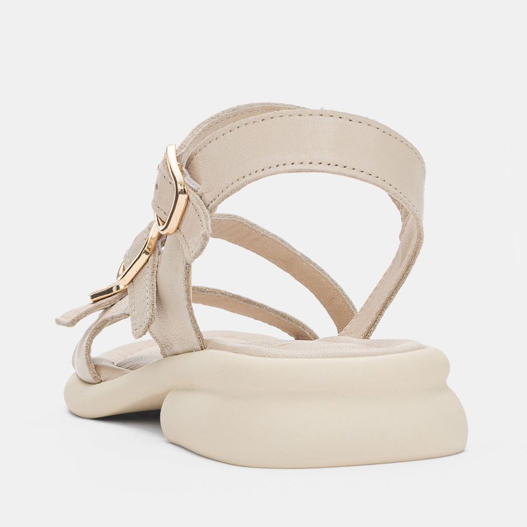 Ladies' Genuine Leather Multi-Buckle Adjustable Sandals
