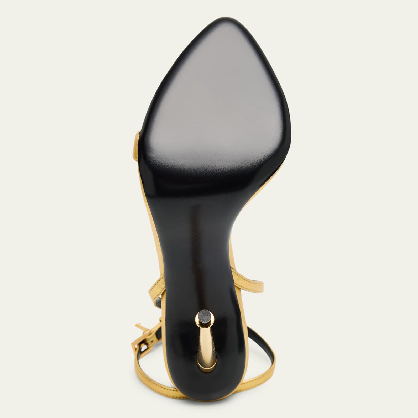 Ladies' Metallic Padlock Charm Ankle Strap Stiletto Heels