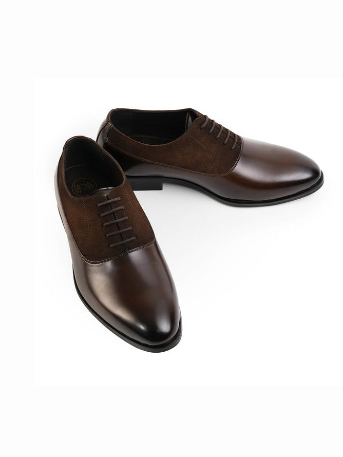 Pointed-Toe Lace-Up Formal Shoes