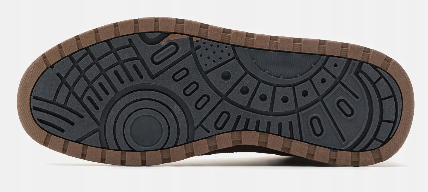 Men's Tan High-Top Utility Sneakers