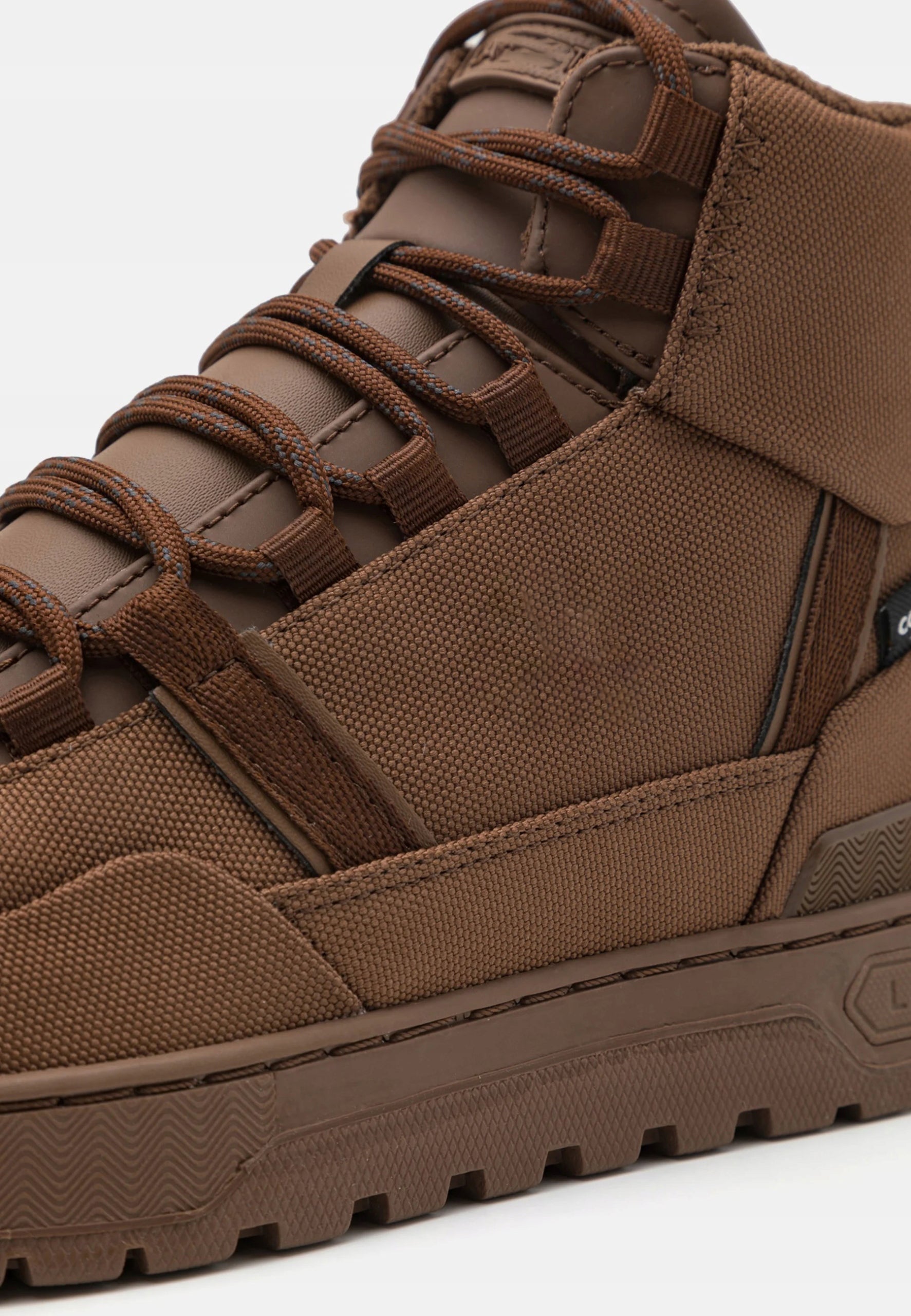 Men's Tan High-Top Utility Sneakers