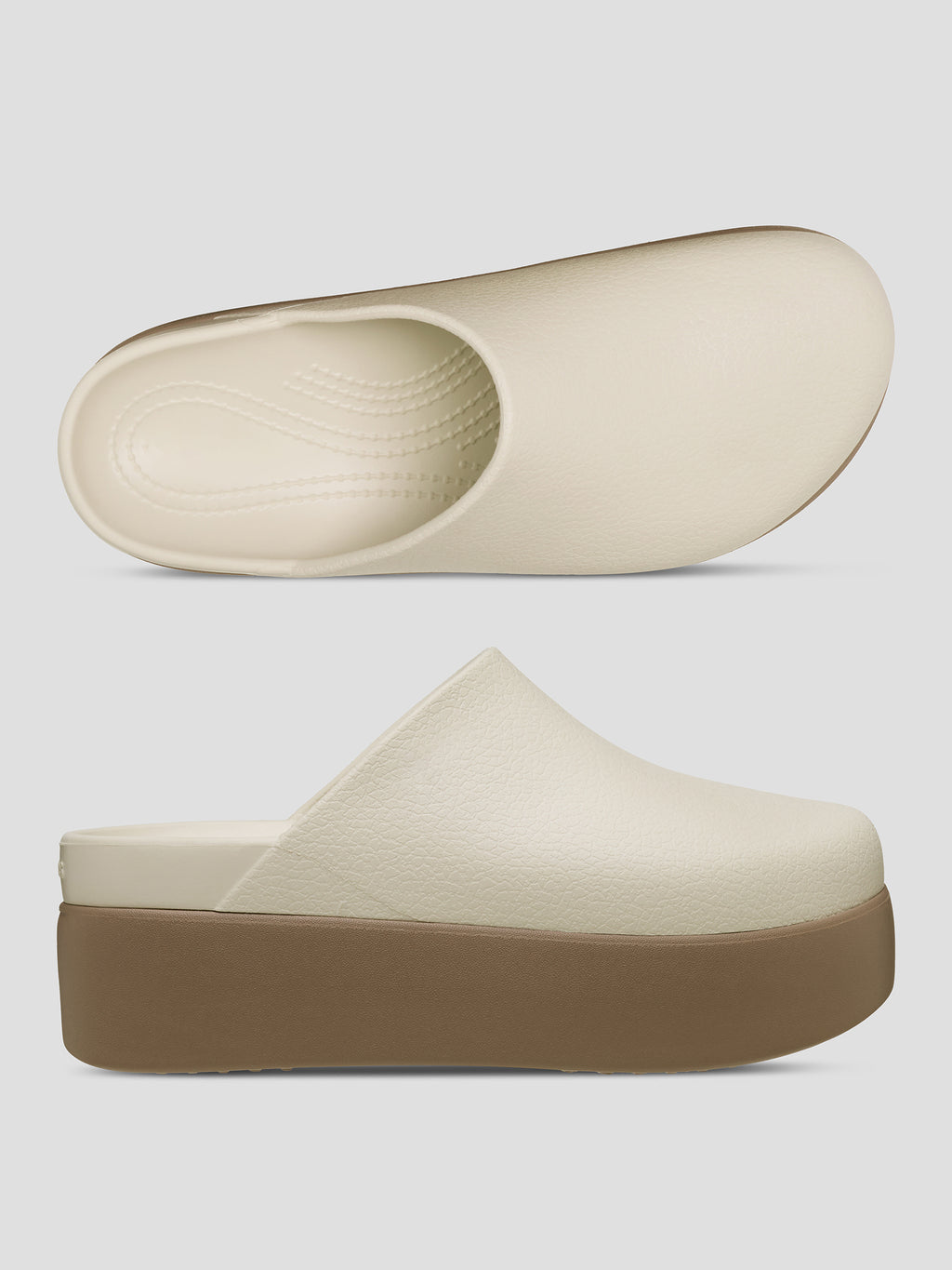 Ladies Platform Closed-Toe Mule Clogs