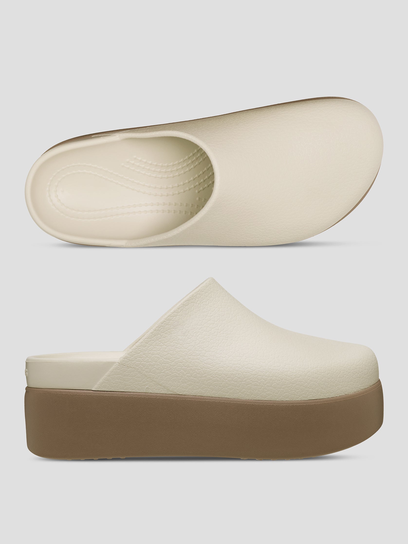 Ladies Platform Closed-Toe Mule Clogs