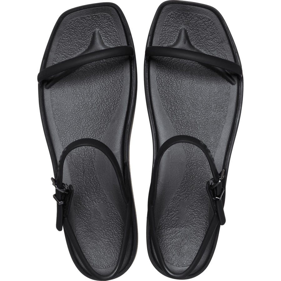 Ladies' Casual Minimalist Square-Toe Slingback Flatform Sandals