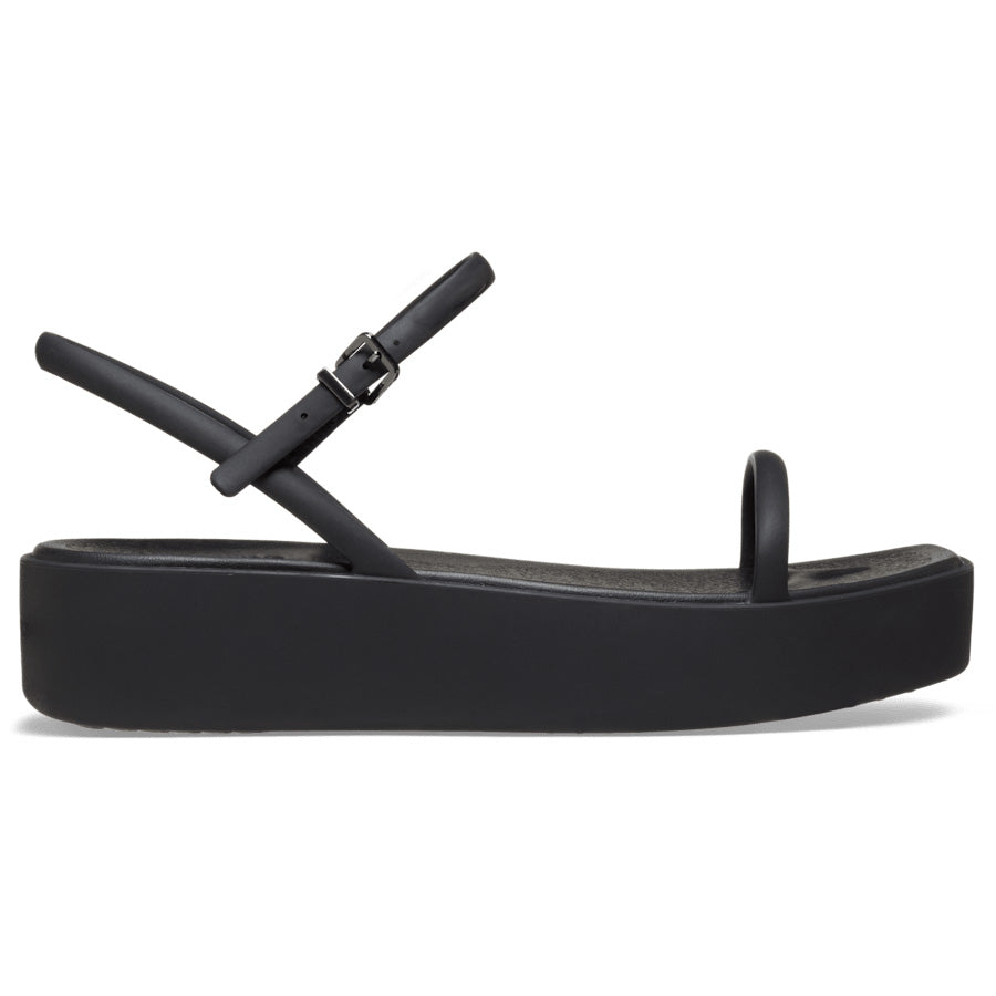 Ladies' Casual Minimalist Square-Toe Slingback Flatform Sandals